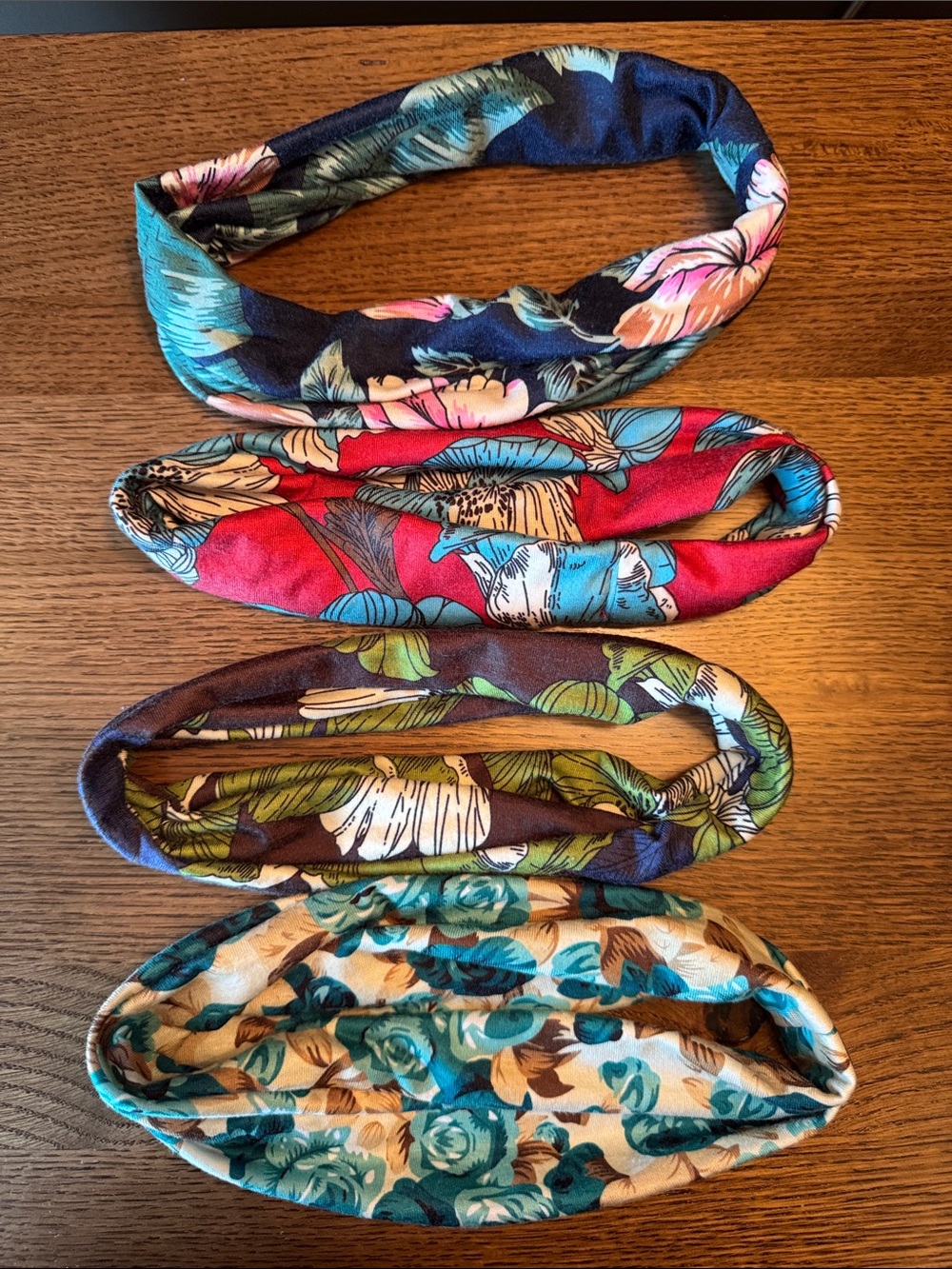 Floral Stretch Headbands - Pack of 4